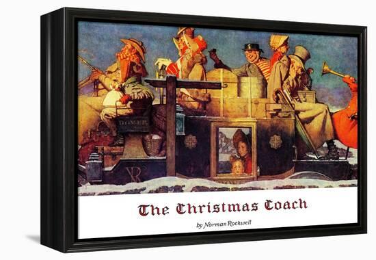 "The Christmas Coach", December 28,1935-Norman Rockwell-Framed Premier Image Canvas