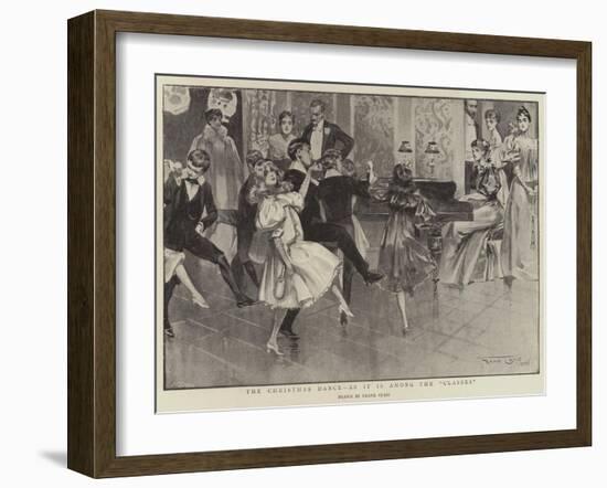 The Christmas Dance, as it Is Among the Classes-Frank Craig-Framed Giclee Print