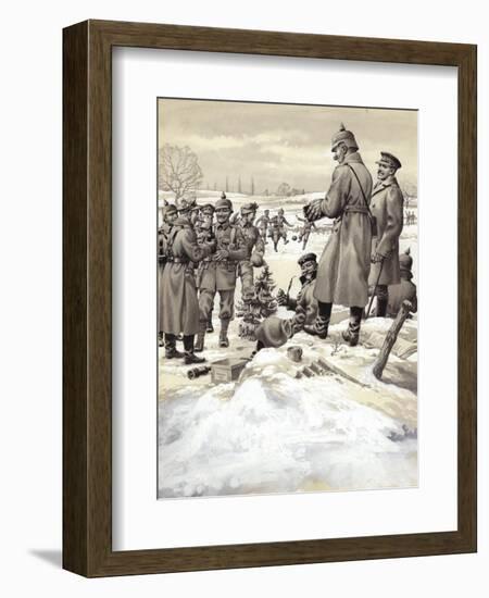 The Christmas Day Armistice-Pat Nicolle-Framed Giclee Print