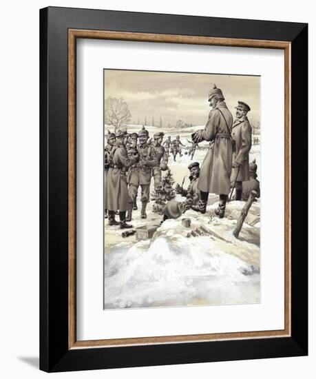 The Christmas Day Armistice-Pat Nicolle-Framed Giclee Print