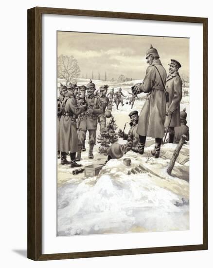 The Christmas Day Armistice-Pat Nicolle-Framed Giclee Print