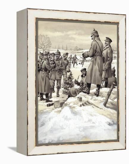 The Christmas Day Armistice-Pat Nicolle-Framed Premier Image Canvas