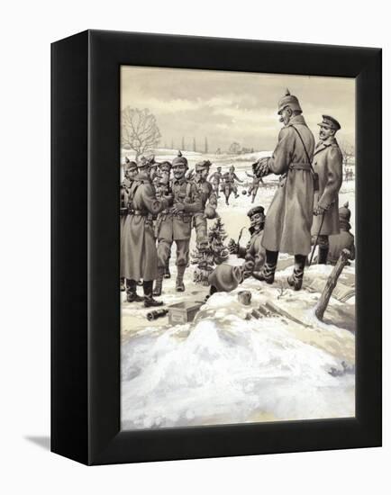 The Christmas Day Armistice-Pat Nicolle-Framed Premier Image Canvas