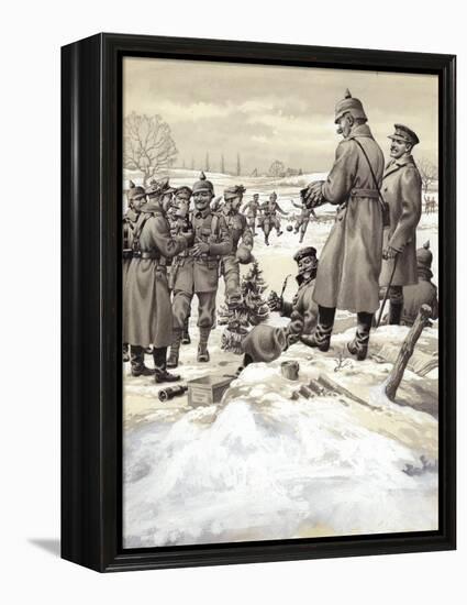 The Christmas Day Armistice-Pat Nicolle-Framed Premier Image Canvas