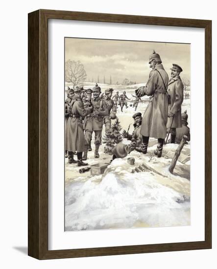 The Christmas Day Armistice-Pat Nicolle-Framed Giclee Print