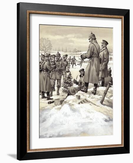 The Christmas Day Armistice-Pat Nicolle-Framed Giclee Print