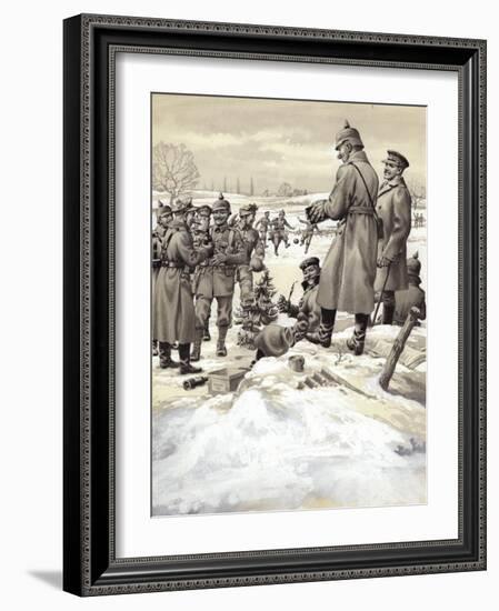 The Christmas Day Armistice-Pat Nicolle-Framed Giclee Print