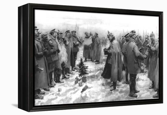 The Christmas Day Truce of 1914, Published 1915-English School-Framed Premier Image Canvas