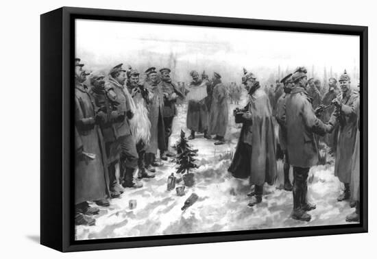 The Christmas Day Truce of 1914, Published 1915-English School-Framed Premier Image Canvas