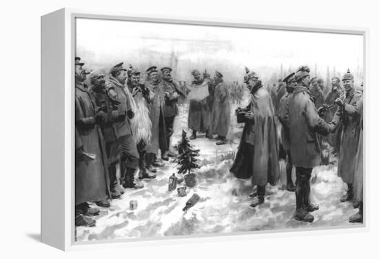 The Christmas Day Truce of 1914, Published 1915-English School-Framed Premier Image Canvas