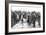 The Christmas Day Truce of 1914, Published 1915-English School-Framed Giclee Print