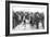 The Christmas Day Truce of 1914, Published 1915-English School-Framed Giclee Print