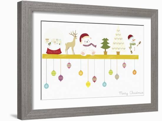 The Christmas Decorations on the Shelf-null-Framed Giclee Print