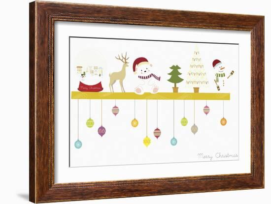 The Christmas Decorations on the Shelf-null-Framed Giclee Print