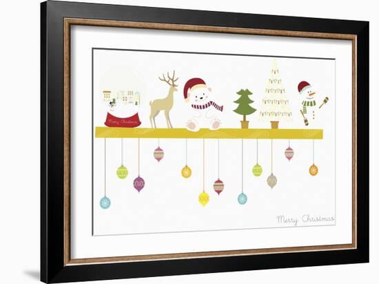 The Christmas Decorations on the Shelf-null-Framed Giclee Print