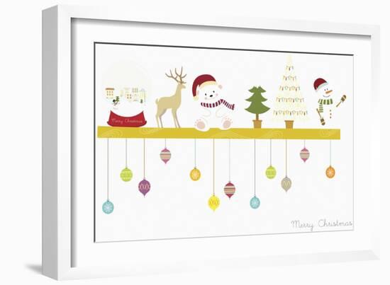 The Christmas Decorations on the Shelf-null-Framed Giclee Print