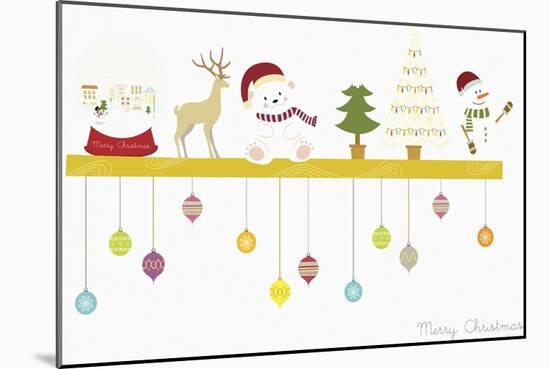 The Christmas Decorations on the Shelf-null-Mounted Giclee Print