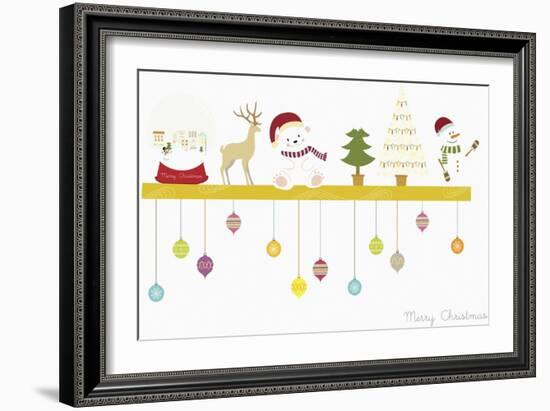 The Christmas Decorations on the Shelf-null-Framed Giclee Print