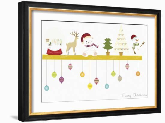 The Christmas Decorations on the Shelf-null-Framed Giclee Print