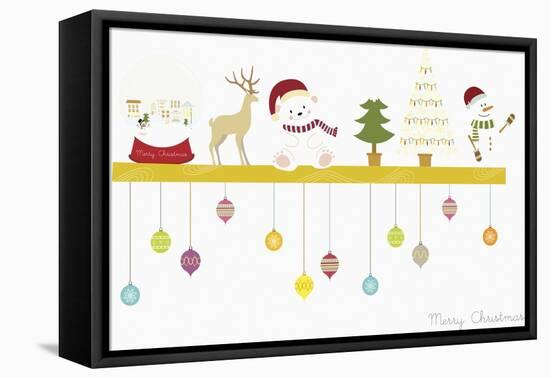 The Christmas Decorations on the Shelf-null-Framed Premier Image Canvas