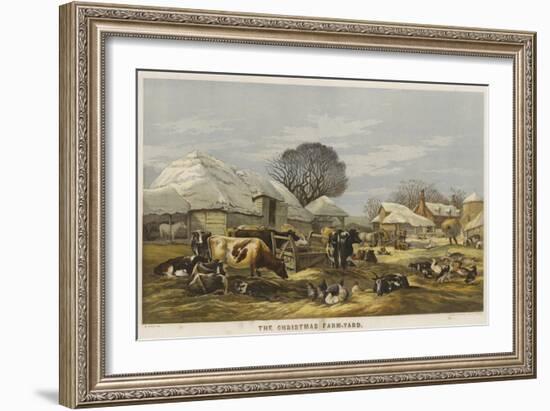 The Christmas Farm-Yard-Edward Duncan-Framed Giclee Print