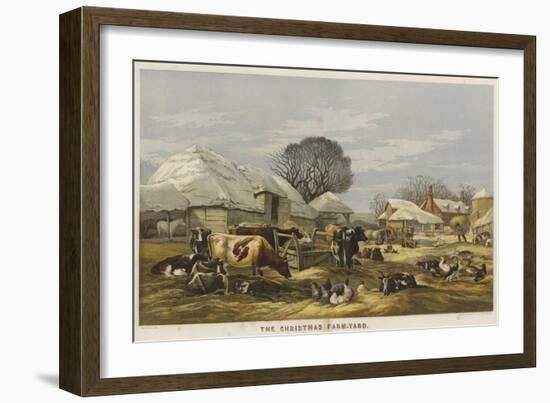 The Christmas Farm-Yard-Edward Duncan-Framed Giclee Print