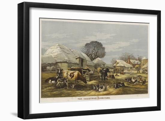 The Christmas Farm-Yard-Edward Duncan-Framed Giclee Print