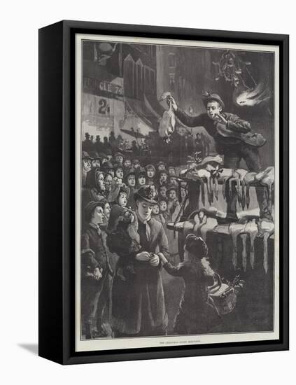 The Christmas Goose Merchant-null-Framed Premier Image Canvas