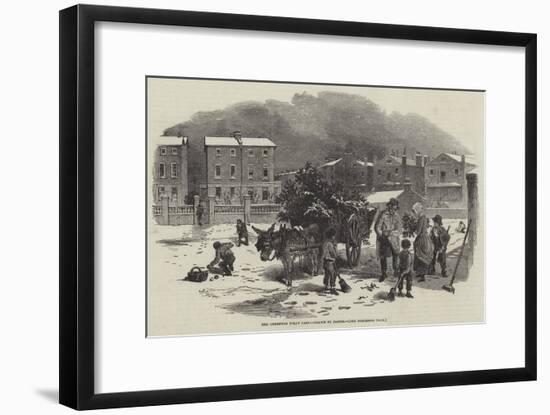 The Christmas Holly Cart-Myles Birket Foster-Framed Giclee Print