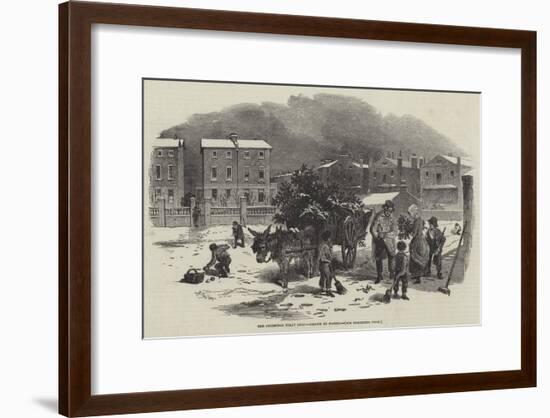 The Christmas Holly Cart-Myles Birket Foster-Framed Giclee Print