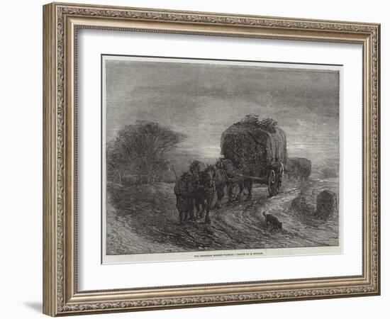 The Christmas Market-Waggon-Edward Duncan-Framed Giclee Print