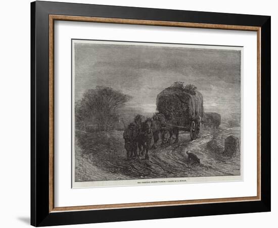 The Christmas Market-Waggon-Edward Duncan-Framed Giclee Print