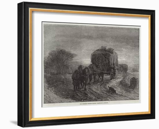 The Christmas Market-Waggon-Edward Duncan-Framed Giclee Print