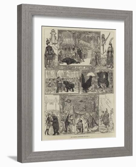 The Christmas Pantomimes-George Cruikshank-Framed Giclee Print