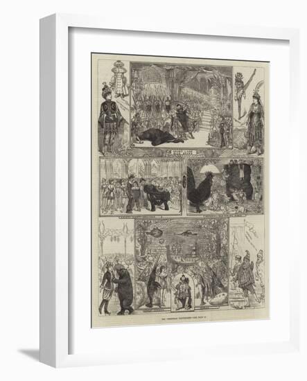 The Christmas Pantomimes-George Cruikshank-Framed Giclee Print