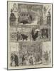 The Christmas Pantomimes-George Cruikshank-Mounted Giclee Print