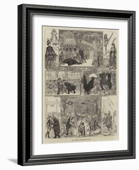 The Christmas Pantomimes-George Cruikshank-Framed Giclee Print