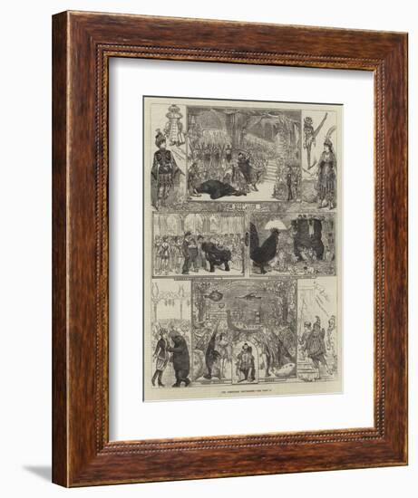 The Christmas Pantomimes-George Cruikshank-Framed Giclee Print