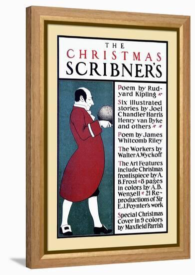 The Christmas Scribner's-Edward Penfield-Framed Stretched Canvas