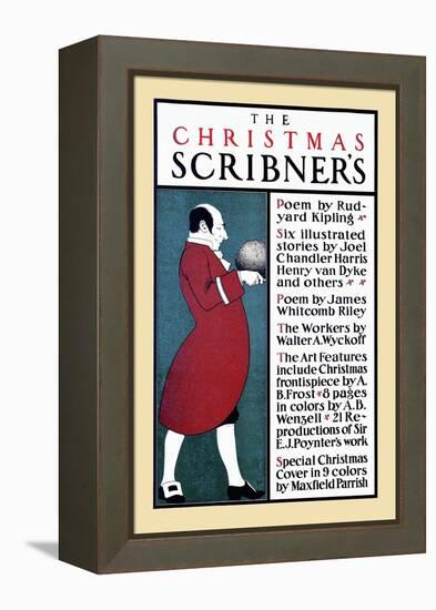 The Christmas Scribner's-Edward Penfield-Framed Stretched Canvas