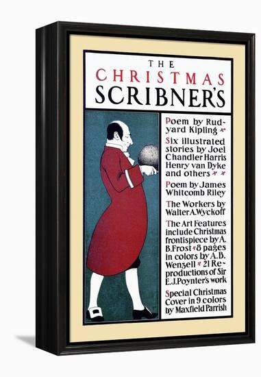 The Christmas Scribner's-Edward Penfield-Framed Stretched Canvas