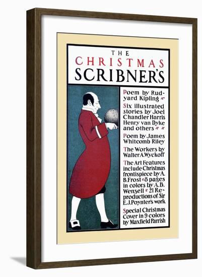 The Christmas Scribner'S-Edward Penfield-Framed Art Print