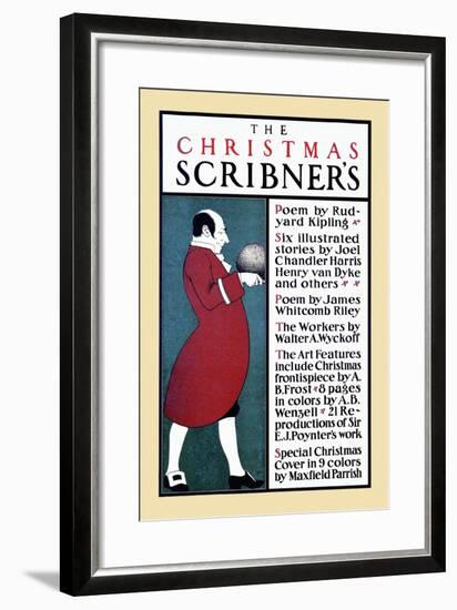 The Christmas Scribner'S-Edward Penfield-Framed Art Print