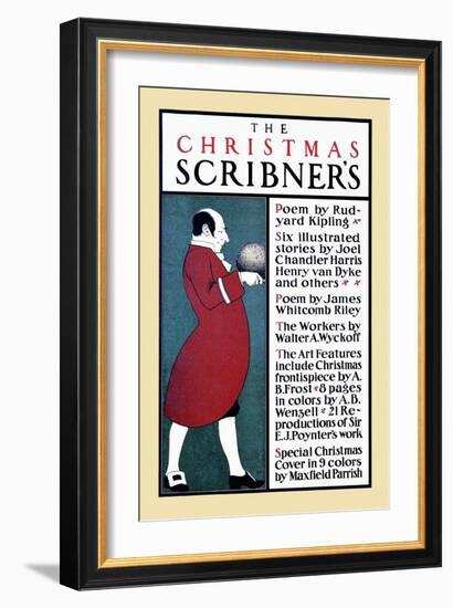 The Christmas Scribner'S-Edward Penfield-Framed Art Print