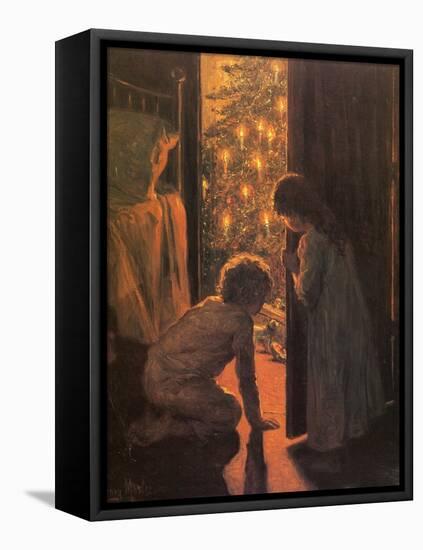 The Christmas Tree, C.1916-Mosler-Framed Premier Image Canvas