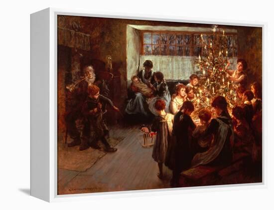 The Christmas Tree-Albert Chevallier Tayler-Framed Premier Image Canvas