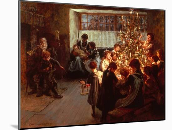 The Christmas Tree-Albert Chevallier Tayler-Mounted Giclee Print