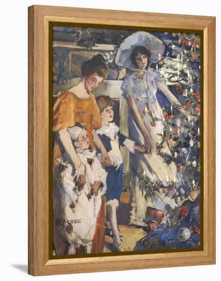 The Christmas Tree-Elizabeth Adela Stanhope Forbes-Framed Premier Image Canvas