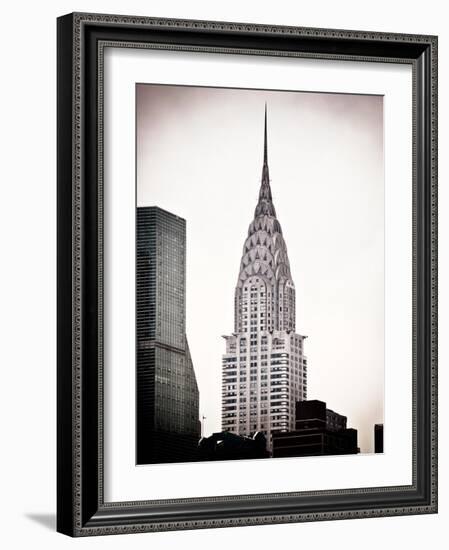 The Chrysler Building, Art Deco Style Skyscraper in NYC, Turtle Bay, Manhattan, US, White Frame-Philippe Hugonnard-Framed Art Print