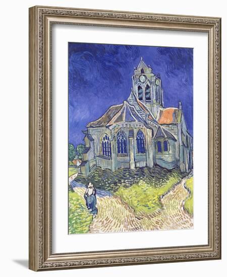 The Church at Auvers-Sur-Oise, 1890-Vincent van Gogh-Framed Giclee Print